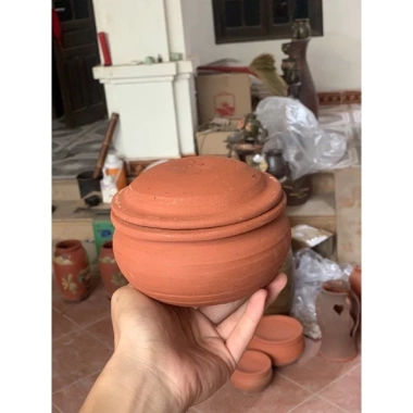 Nồi đất không tráng men đa cỡ 16-24cm (1-3 lít) - Nấu cơm, kho cá, thịt, giá ưu đãi