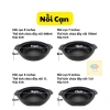 Nồi đất sứ PAN tráng men lòng cạn nắp kính chống dính - Đủ size, giá sỉ 57k cho cá, thịt, mì cay, cơm niêu 2