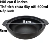 Nồi đất sứ PAN tráng men lòng cạn nắp kính chống dính - Đủ size, giá sỉ 57k cho cá, thịt, mì cay, cơm niêu 9