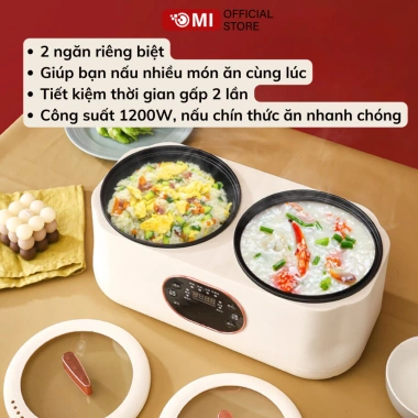 Nồi Điện Đa Năng 2 Ngăn 3,6L TADI 6 Chức Năng - Hẹn giờ thông minh, giá chỉ 439.000