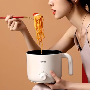 Nồi điện đa năng LOTOR 1.3L - Nấu lẩu, chiên xào rán, bảo hành 12 tháng, giá 275.000 8