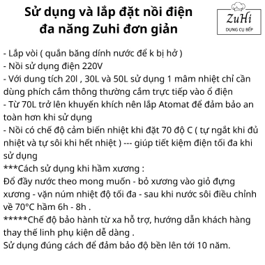 Nồi điện inox 304 50L - Nấu phở, luộc bánh chưng, gà, tiết kiệm điện, bảo hành 12 tháng, giảm 23%