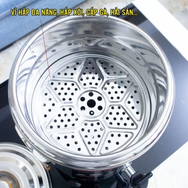 Nồi điện inox mâm nhiệt 16L đặt bàn - Tiết kiệm điện, Giá 1,375,000₫