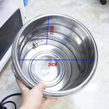 Nồi điện inox mâm nhiệt 16L đặt bàn - Tiết kiệm điện, Giá 1,375,000₫