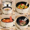 Nồi điện Madeli 28cm kèm giá hấp 4L đa năng chiên sào nấu cơm giảm giá 89.000₫ 9