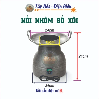 Nồi Đồ Xôi 5L Đa Năng Hấp Bánh Bao, Xôi, Hong Xôi, Đun Bếp và Cắm Điện, Tiết Kiệm Năng Lượng, Giá 145.000 VND 2