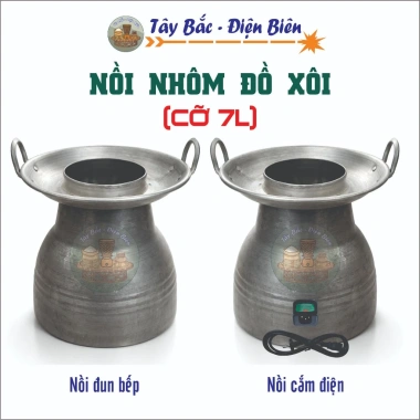 Nồi Đồ Xôi 7L Đun Bếp Cắm Điện - Hấp Bánh Bao, Xôi, Hong Xôi - Giá 165.000 Giảm 17%