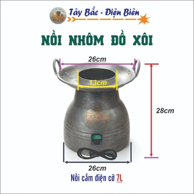 Nồi Đồ Xôi 7L Đun Bếp Cắm Điện - Hấp Bánh Bao, Xôi, Hong Xôi - Giá 165.000 Giảm 17%
