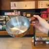 Nồi Đơn Inox Quả Óc Chó Tay Cầm Gỗ - Bát Salad, Sữa Chua, Ăn Sáng, Dụng Cụ Nhà Bếp Đồ Dùng, Phù Hợp Nhà Hàng, Thiết Kế Mới, Sang Trọng