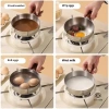 Nồi Đơn Inox Quả Óc Chó Tay Cầm Gỗ - Bát Salad, Sữa Chua, Ăn Sáng, Dụng Cụ Nhà Bếp Đồ Dùng, Phù Hợp Nhà Hàng, Thiết Kế Mới, Sang Trọng 9