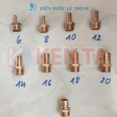 Nối đồng đuôi chuột ren ngoài 21 kích thước 6-20 - Giá 17.000₫, cao cấp, lắp nhanh 2 Nối đồng đuôi chuột ren ngoài 21 kích thước 6-20 - Giá 17.000₫, cao cấp, lắp nhanh 2