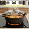 Nồi Gang 30L Kho Cá, Nấu Cháo, Phở, Bún Bò - Dùng cho Bếp Gas & Bếp Từ, Giá 145k Giảm từ 178k 5