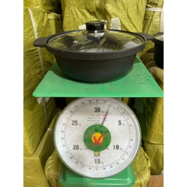 Nồi gang đúc Huycook88 - Chống dính, nấu bếp từ, nấu mỳ cay, kho thịt cá, decor - 65k