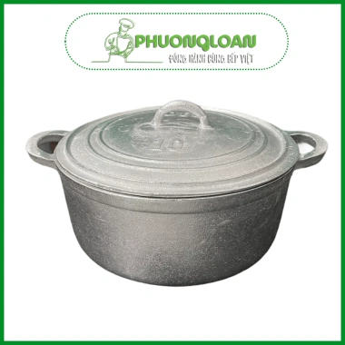 Nồi gang đúc nguyên khối 5-15 lít cao cấp 410.625 VND, siêu bền, giữ nhiệt tốt