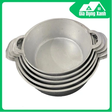 Nồi Gang Đúc Nguyên Khối Cao Cấp GDX - Đa Size 8-30cm, Giá Ưu Đãi 158.000₫
