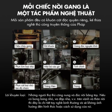 Nồi gang STAUB Pháp dáng đặc biệt quả cà chua, bí ngô, nắp hoa tuyết dùng được bếp từ, giảm giá 8,590,000₫ 4