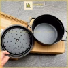 Nồi gang thô nguyên khối LIINDECOR T01: Chống dính tự nhiên, dùng bếp từ, chỉ 619.000₫ 5
