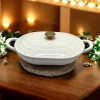 Nồi gang tráng men oval Chusipai - Nồi lẩu cá đa năng cho bếp từ, điện, gas, giá ưu đãi 1,29tr 2