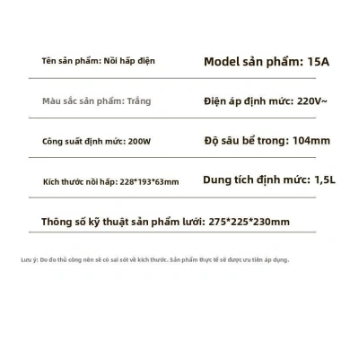 Nồi hầm điện đa năng 1.5L sứ cao cấp - Nấu chậm, canh, cháo, chưng yến 7