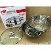 Nồi hấp 2 tầng inox không gỉ 28cm đa năng kèm xửng tiện lợi giá 79.000đ 6