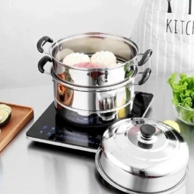 Nồi Hấp Inox 3 Tầng 2 Vỉ Siêu To 28cm – Nấu Gà, Bánh Bao, Chưng Yến chỉ 199.000 Nồi Hấp Inox 3 Tầng 2 Vỉ Siêu To 28cm – Nấu Gà, Bánh Bao, Chưng Yến chỉ 199.000