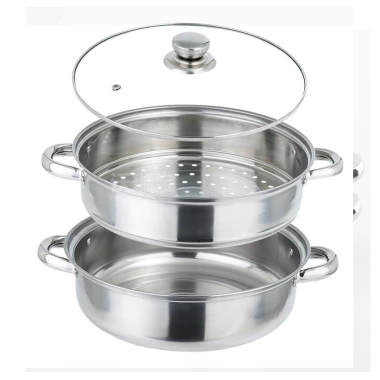 Nồi Hấp Inox 3 Tầng 28CM Đa Năng Dùng Mọi Loại Bếp, Hấp Bánh, Đồ Xôi - 109.000 VND