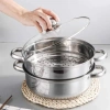 Nồi Hấp Inox 3 Tầng 28CM Đa Năng Dùng Mọi Loại Bếp, Hấp Bánh, Đồ Xôi - 109.000 VND 6