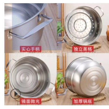 Nồi Hấp Inox Đa Năng 20cm - Tiện Lợi, Giá Ưu Đãi 55.000 VNĐ, Bảo Quản Thực Phẩm An Toàn