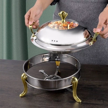Nồi Hấp Inox Hâm Nóng Thức Ăn Giữ Nhiệt Lâu Cồn/Nến - Đa Size 20-26cm Giá Ưu Đãi 3 Nồi Hấp Inox Hâm Nóng Thức Ăn Giữ Nhiệt Lâu Cồn/Nến - Đa Size 20-26cm Giá Ưu Đãi 3