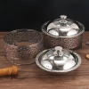 Nồi Hấp Inox Hâm Nóng Thức Ăn Giữ Nhiệt Lâu Cồn/Nến - Đa Size 20-26cm Giá Ưu Đãi 6