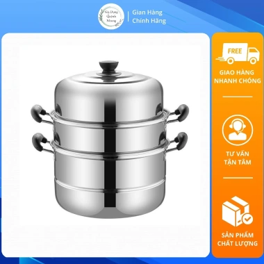 Nồi Hấp Inox Siêu To 28cm - Tặng 1 vỉ & xửng, dùng cho bếp từ, ga, giá 125k 4 Nồi Hấp Inox Siêu To 28cm - Tặng 1 vỉ & xửng, dùng cho bếp từ, ga, giá 125k 4