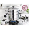Nồi Hấp Inox Siêu To 28cm - Tặng 1 vỉ & xửng, dùng cho bếp từ, ga, giá 125k 6
