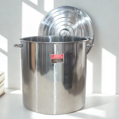 Nồi inox 170L VIETKIM cao cấp 60x60cm, đáy dày hầm xương, nấu nước, bánh chưng - Giảm giá 1.495k