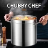 Nồi inox 3 đáy Chubby Chef 20-165L đa năng, dùng mọi bếp & bếp từ, ưu đãi 496,000₫ 8