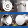 Nồi Inox 304 10-90L 3 lớp siêu bền - Luộc gà, hầm xương, nấu canh, giảm giá 539k 6