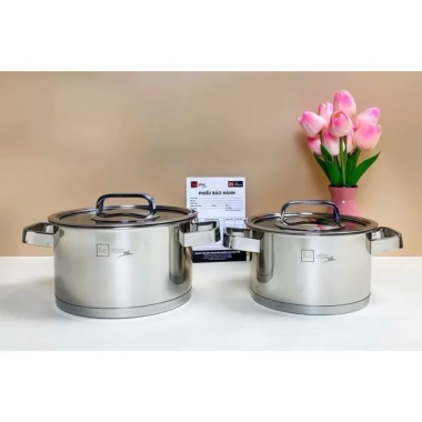 Nồi inox 304 Five Star Plus 3 đáy quai vuông - Dùng mọi loại bếp giảm giá 389k 5