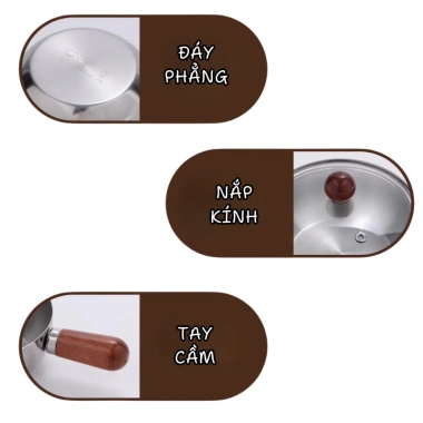Nồi Inox 304 Kiêm Bát Ăn Mì 2in1, Tay Cầm Cách Nhiệt Xclean – 99.000