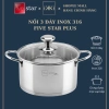 Nồi inox 316 FiveStar Plus thân đứng, dùng mọi loại bếp, giảm giá 486.000₫