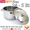 Nồi inox 5 lít Vietcook 24 - Dùng bếp từ, luộc gà, nấu canh, giảm còn 243.000₫