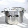 Nồi inox đa năng 40L-50L, thân thấp luộc gà, nấu súp, nấu nước - Giá chỉ 779.000₫