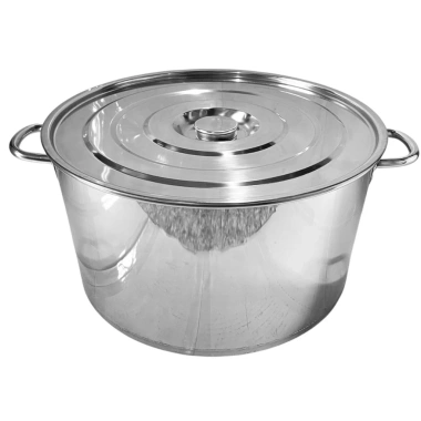 Nồi inox đa năng 40L-50L, thân thấp luộc gà, nấu súp, nấu nước - Giá chỉ 779.000₫