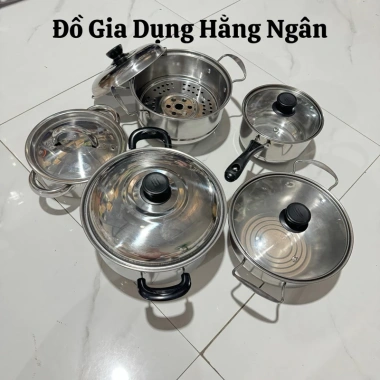 Nồi Inox Dùng Bếp Từ Đa Kích Thước 16-20-21-23cm, Giá 64.000đ, Giảm 20%