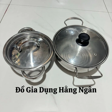Nồi Inox Dùng Bếp Từ Đa Kích Thước 16-20-21-23cm, Giá 64.000đ, Giảm 20%