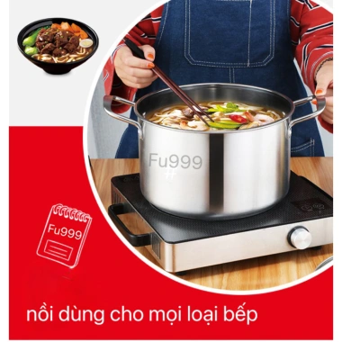 Nồi Inox Fata Cook đa năng cho bếp từ và điện, đủ kích thước, xoong luộc gà - Giá chỉ 147.250 VND 2