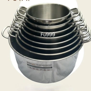 Nồi Inox Fata Cook đa năng cho bếp từ và điện, đủ kích thước, xoong luộc gà - Giá chỉ 147.250 VND 5