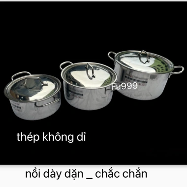 Nồi Inox Fata Cook đa năng cho bếp từ và điện, đủ kích thước, xoong luộc gà - Giá chỉ 147.250 VND 7