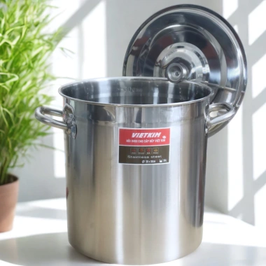 Nồi inox hầm xương 20L Vietkim đáy dày 30x30cm - Giá chỉ 480.000đ, tiết kiệm hơn 20% 6