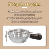 Nồi inox mini 14cm tay cầm gỗ chịu nhiệt, chảo rán thép không gỉ, dùng cho bếp từ và gas, giá ưu đãi 30.400đ 9