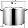 Nồi Inox Thấp Đáy Dày Cao Cấp 15-60L cho Bếp Từ 30-50cm Hầm Xương Nấu Nước Bánh Trưng 397.500 VND