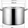 Nồi Inox Thấp Đáy Dày Cao Cấp 15-60L cho Bếp Từ 30-50cm Hầm Xương Nấu Nước Bánh Trưng 397.500 VND 6
